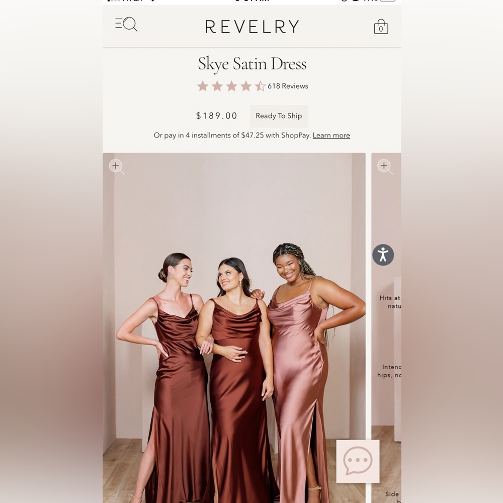 Revelry: Sky Terracotta rust dress size 14